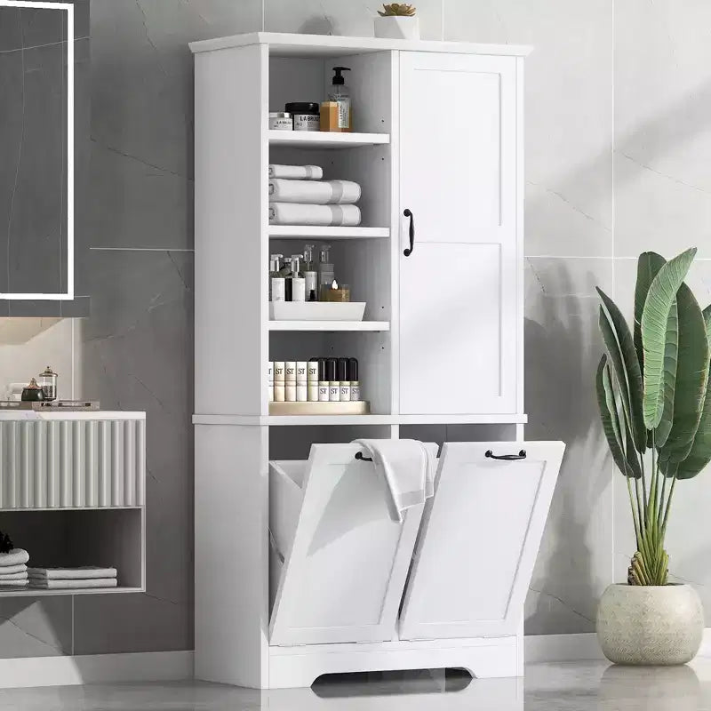 Grande armoire de rangement autonome Sharp avec étagères réglables et portes