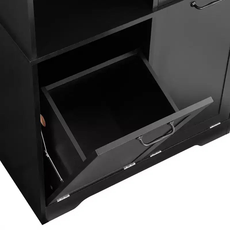Grande armoire de rangement autonome Sharp avec étagères réglables et portes
