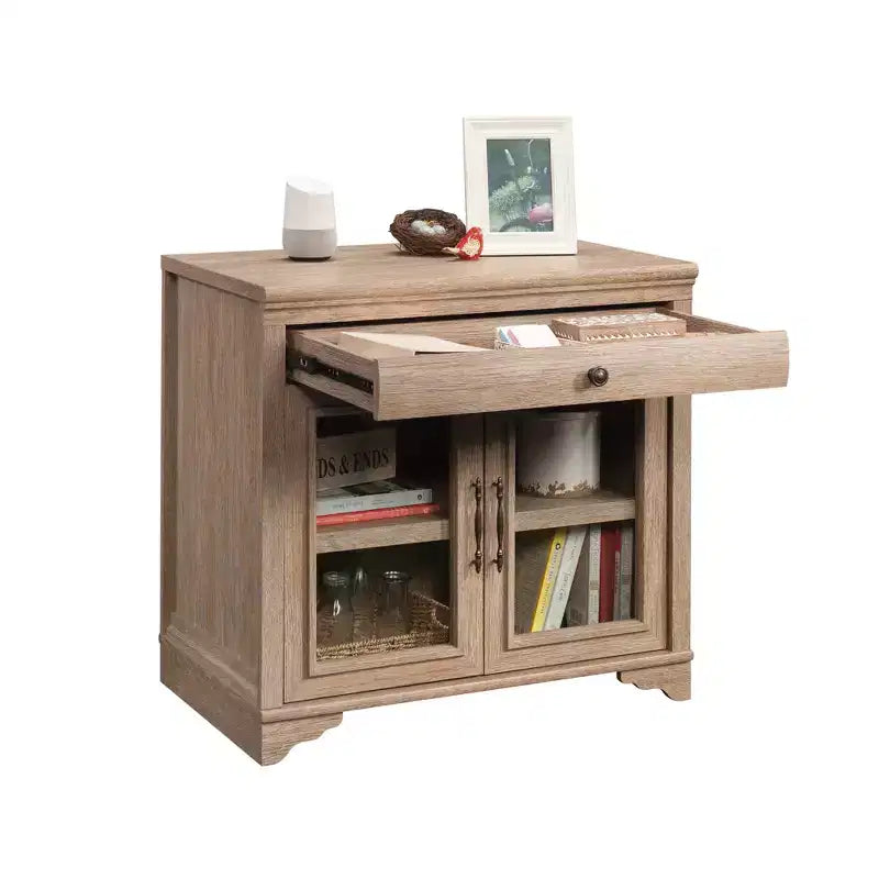 Meuble de rangement de bureau compact en bois