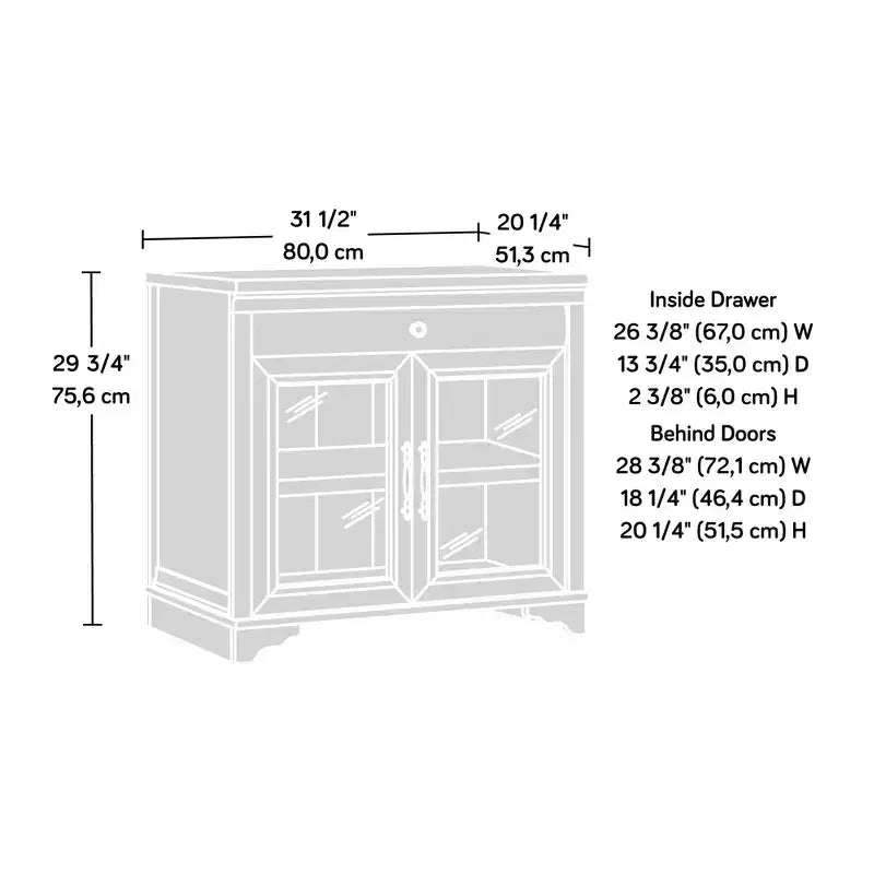Meuble de rangement de bureau compact en bois