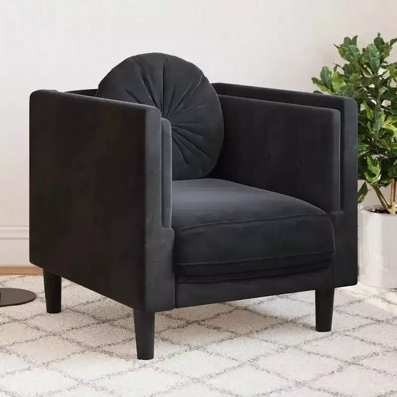 Canapé avec coussins, causeuse rembourrée, salon, similicuir suédé