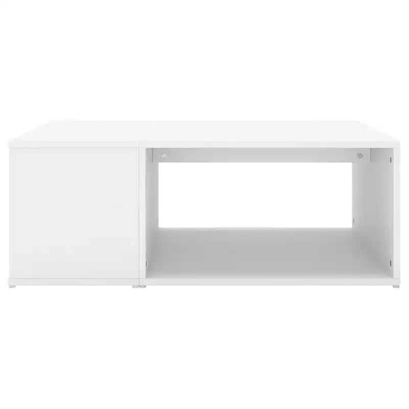 Table basse en bois d'ingénierie noir, taille moyenne, rectangulaire, moderne
